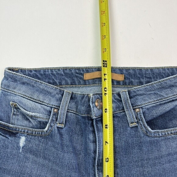 Joes jeans The Wyatt High Rise size 26 Retro Crop Distressed Medium Wash - Picture 9 of 11